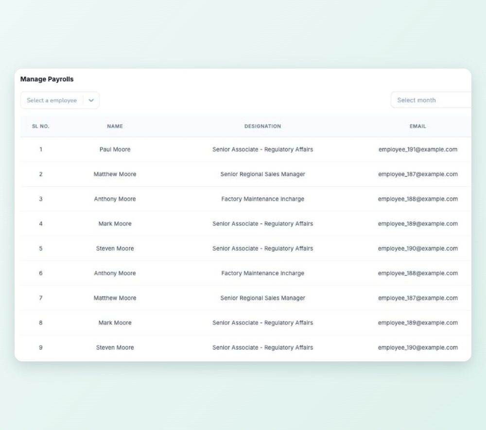 Payslips on web and phone